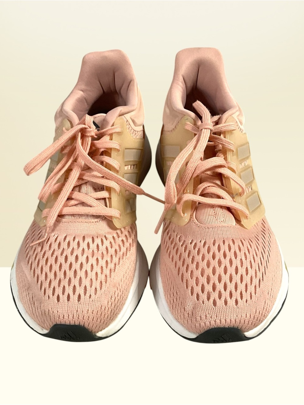Adidas EQ21  Geofit Running Shoes Women's Size 7 Peach/Pale Pink Knit H00543